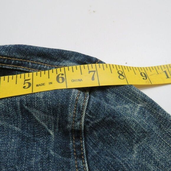 Just USA Jean Jacket Women's Size XS Blue Denim Long Sleeve - Picture 10 of 12